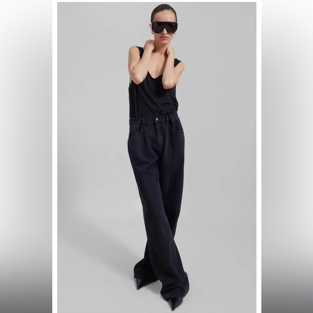 The Frankie Shop Hayla Denim Pants Black NWT